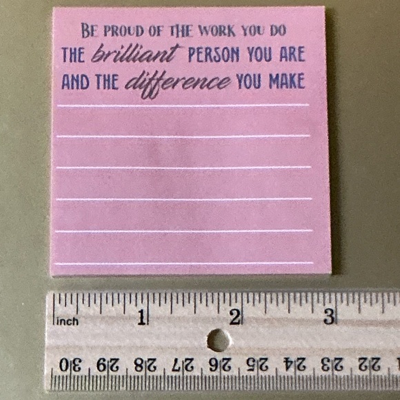 Inspirational Pink Sticky Notes - Picture 2 of 8